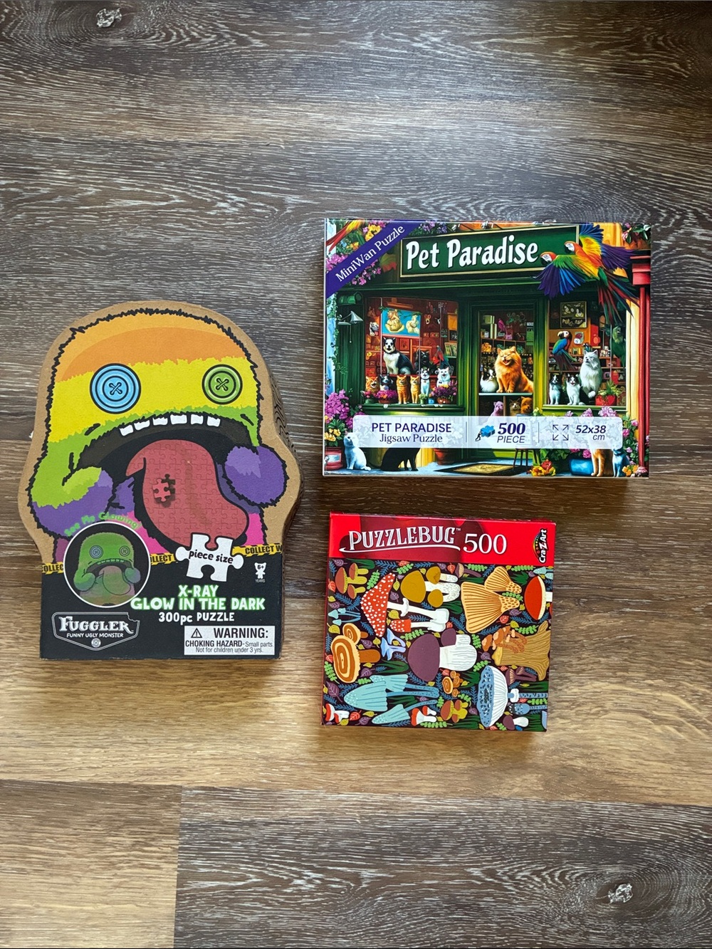 Jigsaw Fuggler X-Ray Glow in the Dark Puzzle - Yellow Green Purple